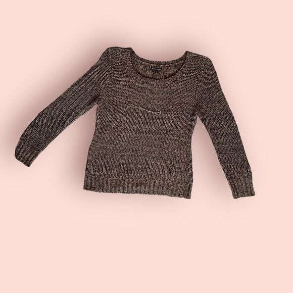 Eileen Fisher Knit Sweater Size S Black Gold Mohair Alpaca Blend Minimalistfr - Picture 4 of 8